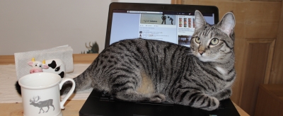 student on computer