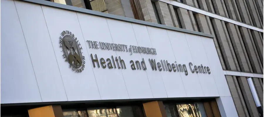 Extrerior of the University's Health and Wellbeing Centre