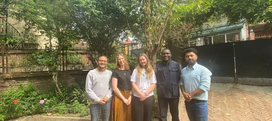 Team members in Kathmandu, Nepal