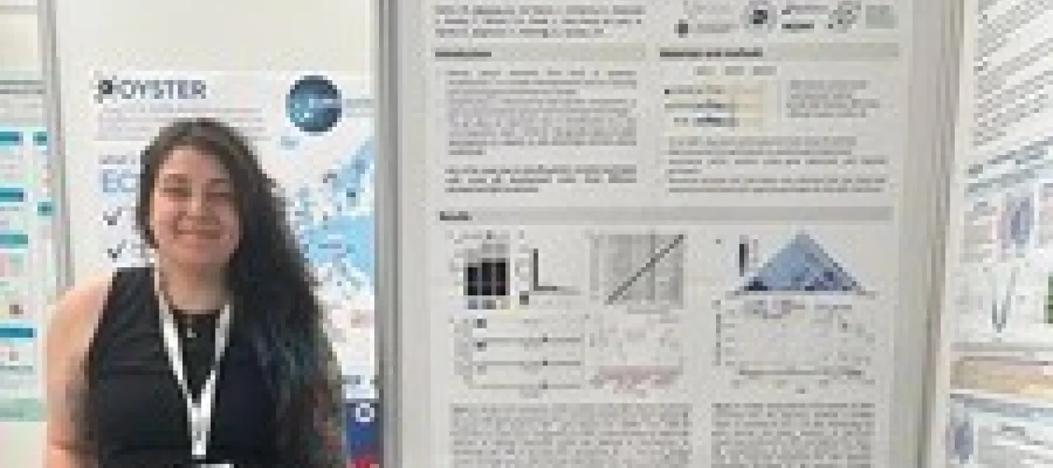 Domniki at a poster session