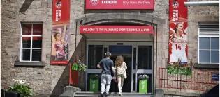 Extrerior of the University's Pleasance Sports Complex