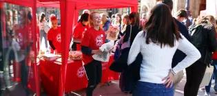 Student ambassador at undergraduate open day