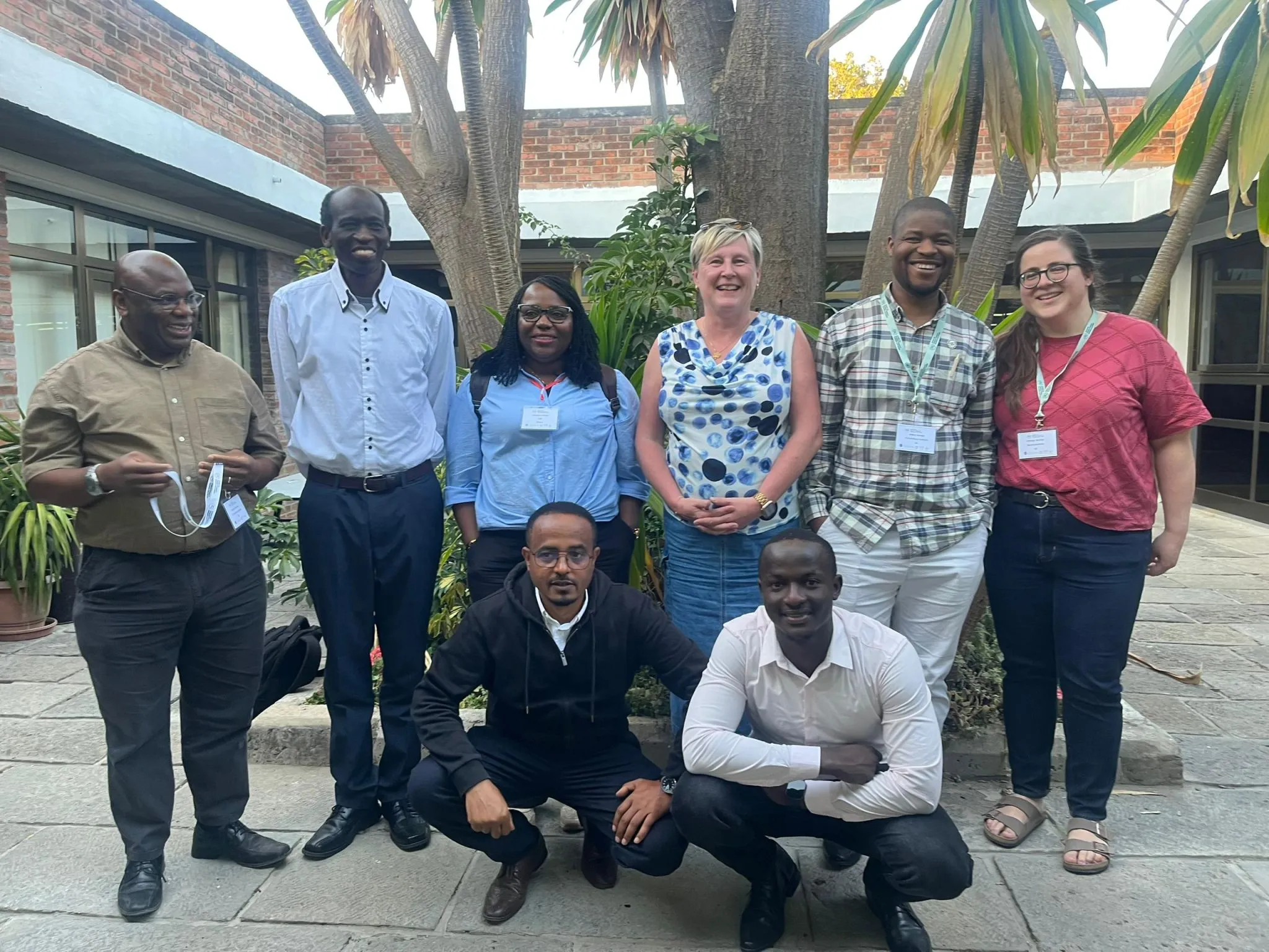 Photo of the trainers of the workshop