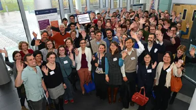 Group photo of research fellows and group leaders