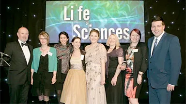 The Easter Bush Campus team with the award