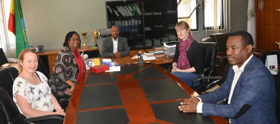 AWARD cerimony with EIAR Director Dr Mandefro Nigussie