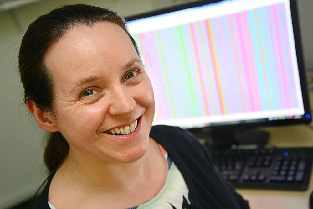 Dr Samantha Lycett in the office