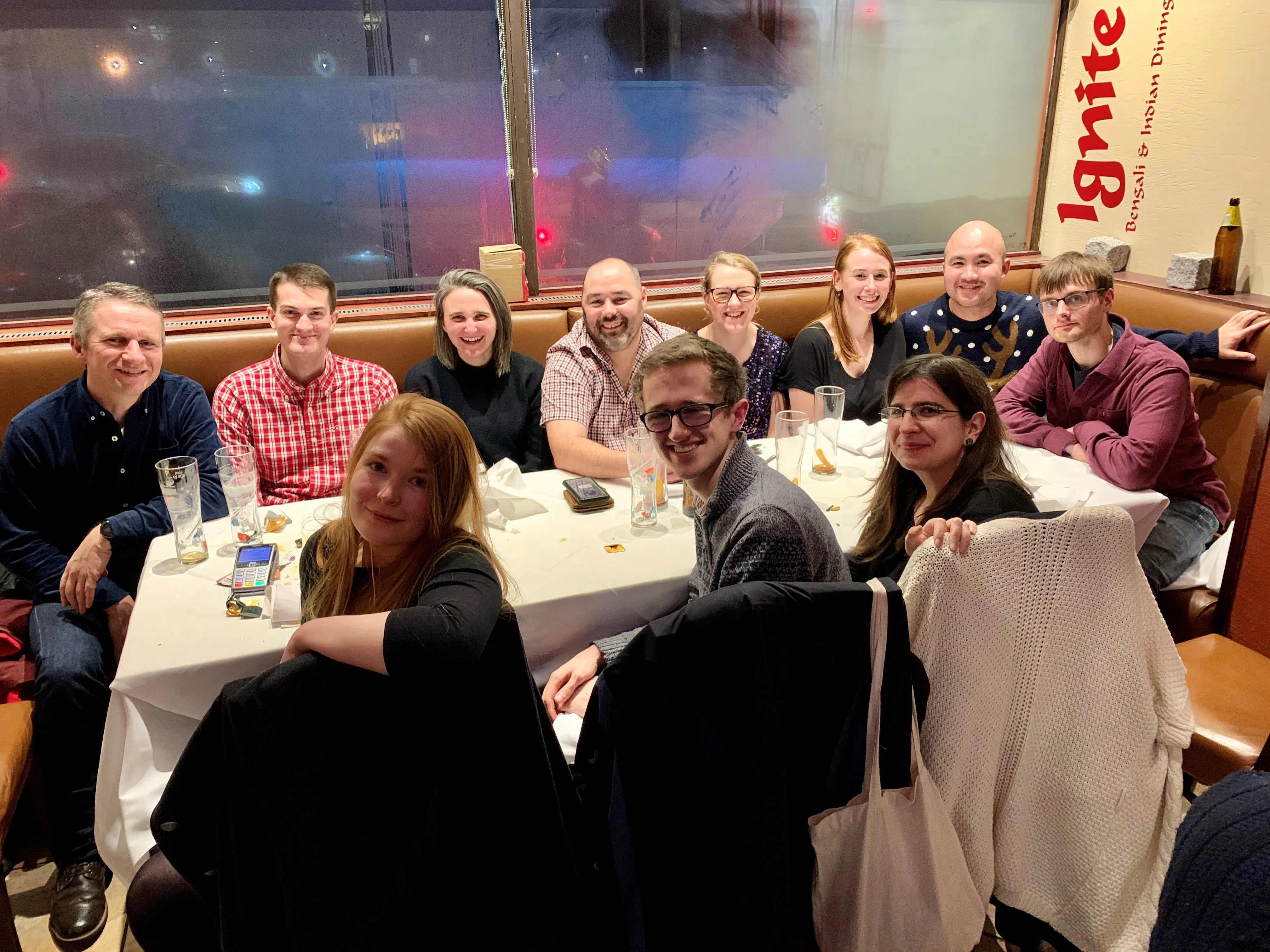 LBEP 2019 Christmas dinner at Ignite Indian restraunt, Haymarket