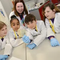 Primary School Students in a lab
