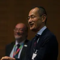 Shinya Yamanaka, Bruce Whitelaw in the background