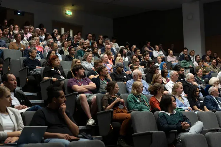 Audience listening to the lecture