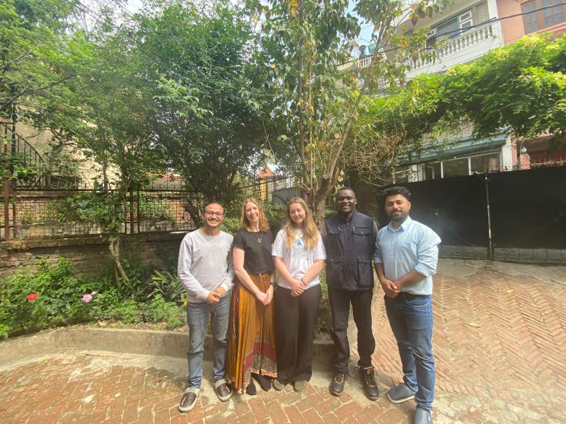Team members in Kathmandu, Nepal