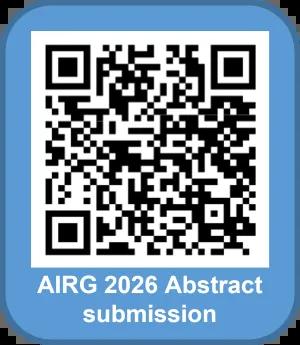 QR code for AIRG 2026 abstract submission