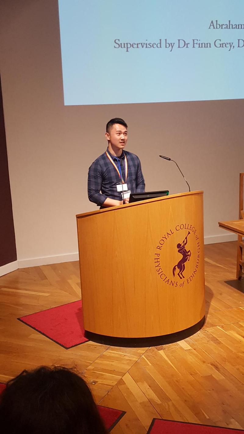 Abraham Lee at Edinburgh Infectious Diseases 2019