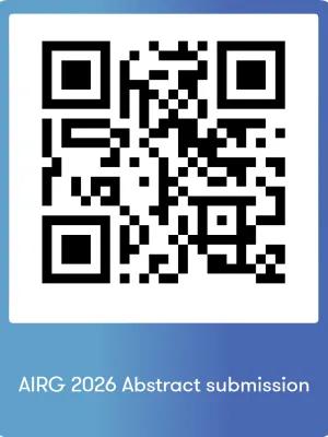QR code for AIRG 2026 abstract submission