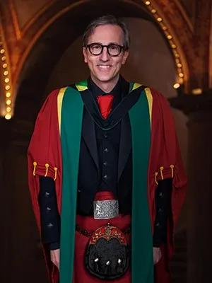 Douglas Vernimmen in academic robes