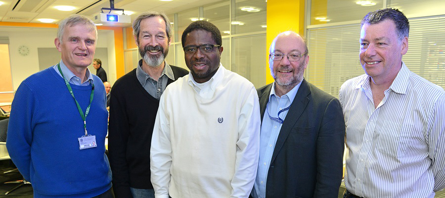 Professor Djikeng with others