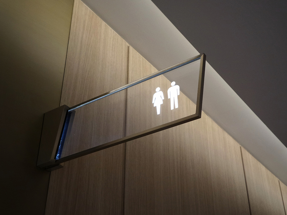 Bathroom sign