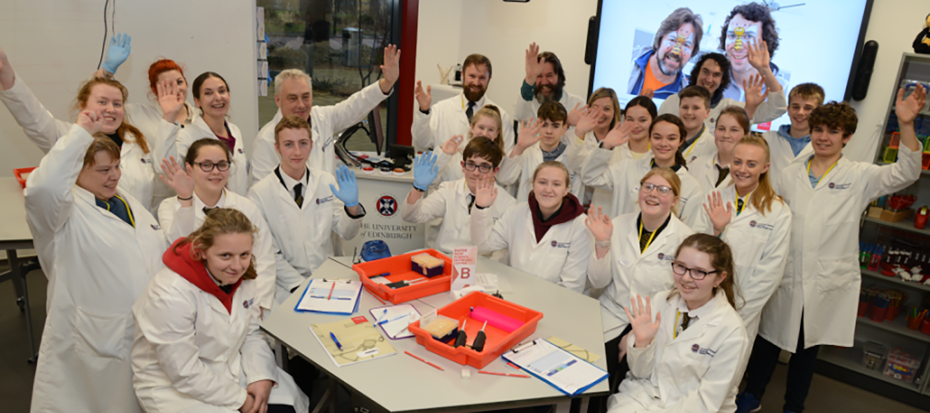 Group of students in lab