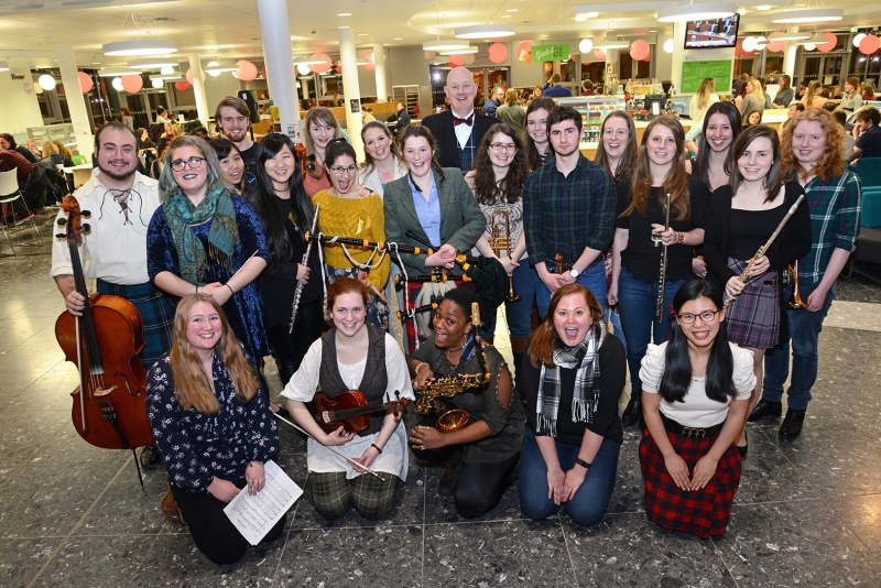 Vet School Burns Night Students