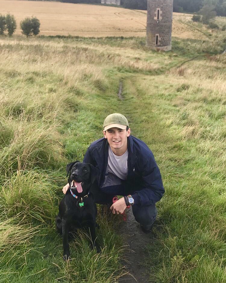 Archie Macpherson with his dog