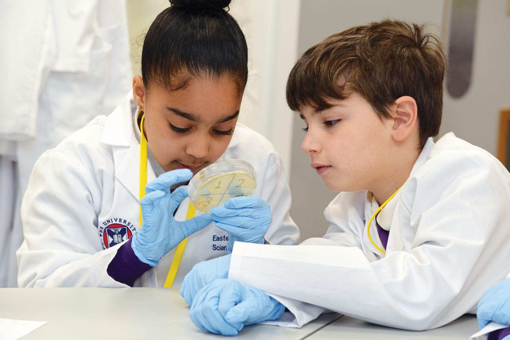 Pupils at the Easter Bush Science Outreach Centre