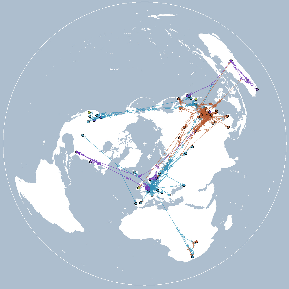 Bird flu map