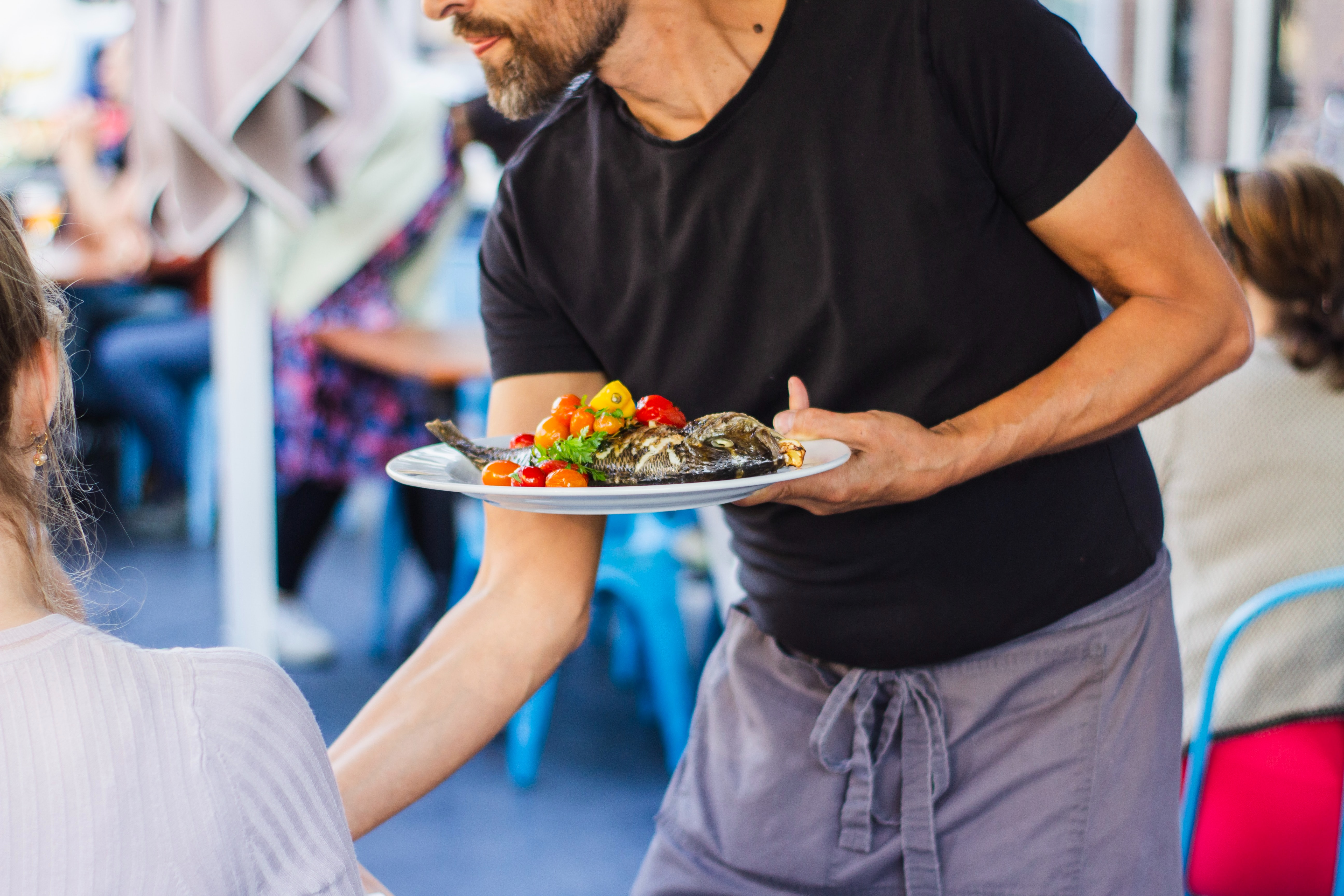 Food being served