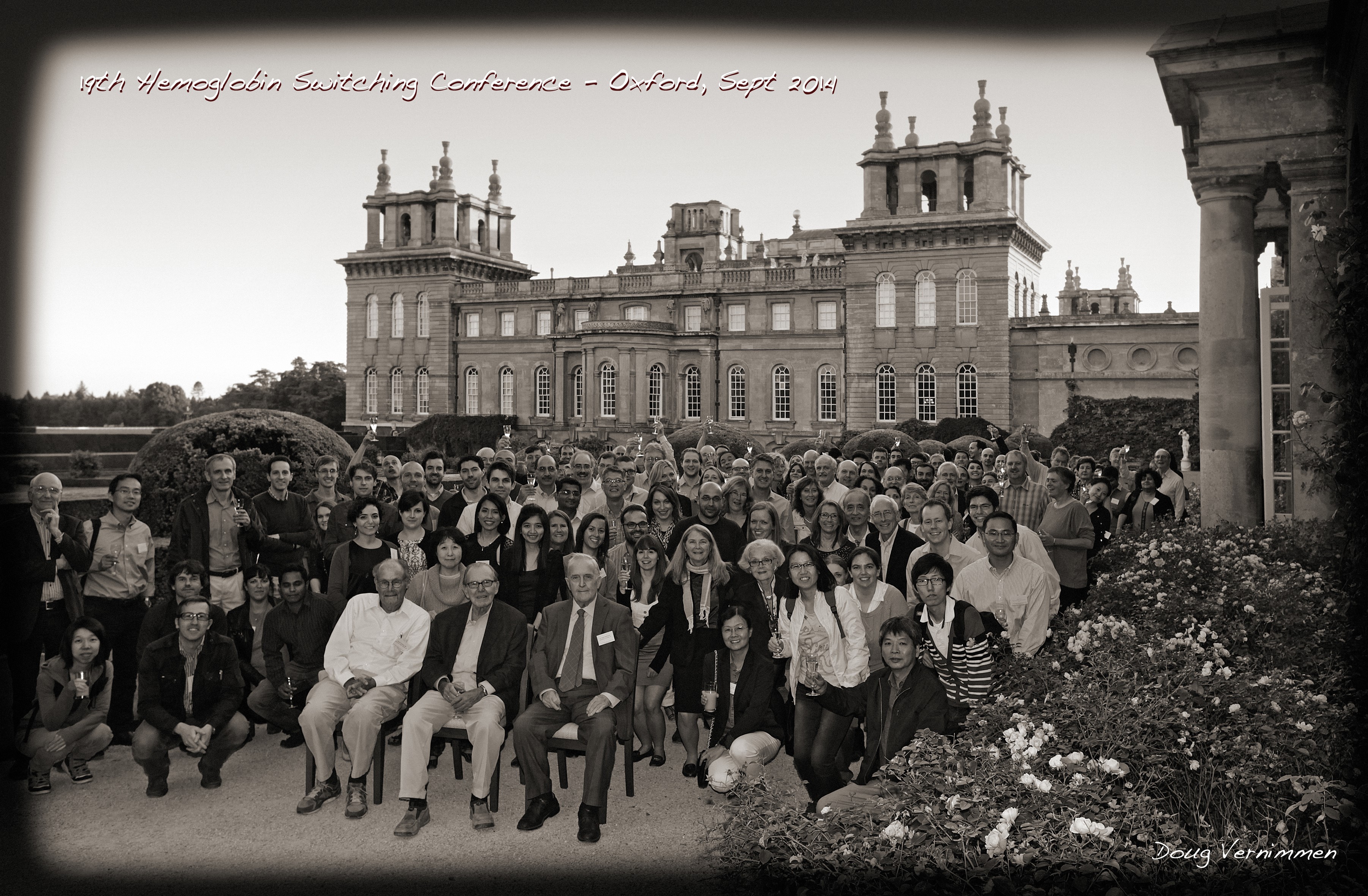 Group photo outside of building