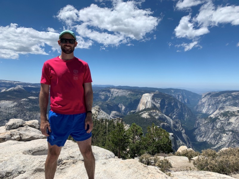 Dr James Glover in Yosemite park