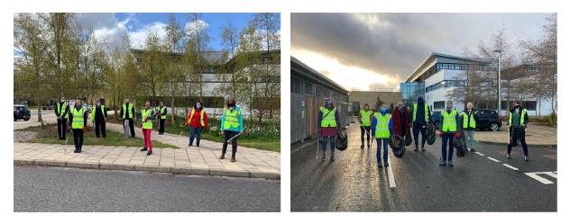 Office Sustainability Awards 2022 Easter Bush staff litter pick