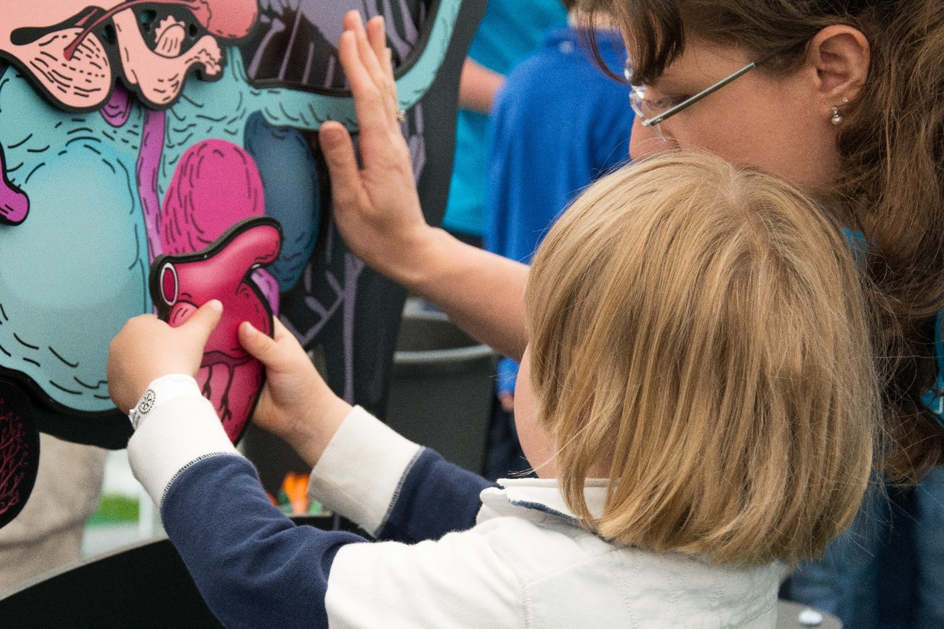 Kids with staff at the Royal Highland Show