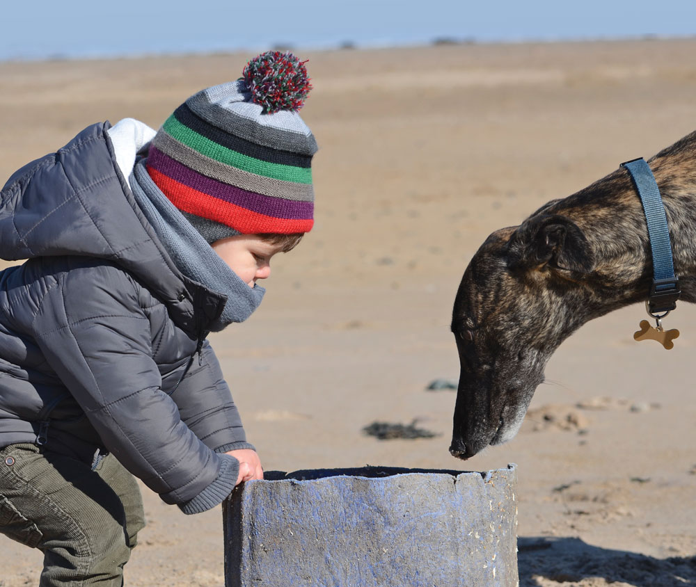 referred patients - boy with dog